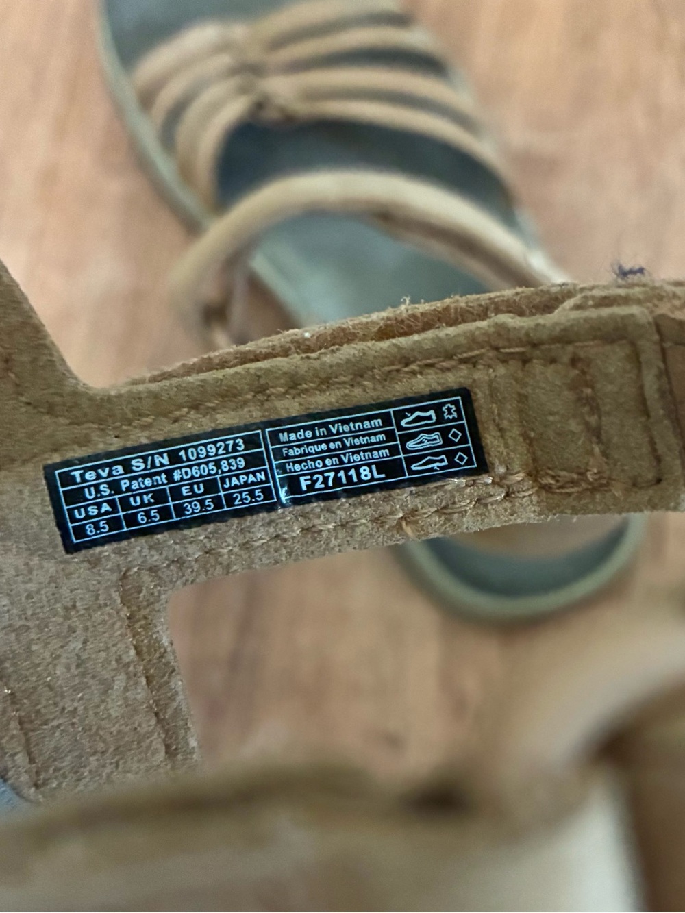 Teva Brown Comfort Sport Sandals Women’s Size 9 Walking Sandals - Picture 8 of 9